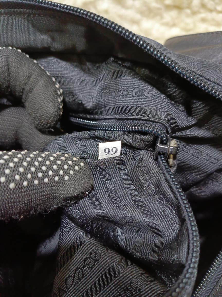 Prada Nylon Shoulder Bag in Black with Adjustable Strap | Pre-Loved