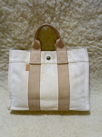 Hermès Fourre Tout PM – Beige Canvas Tote | | Pre-Loved