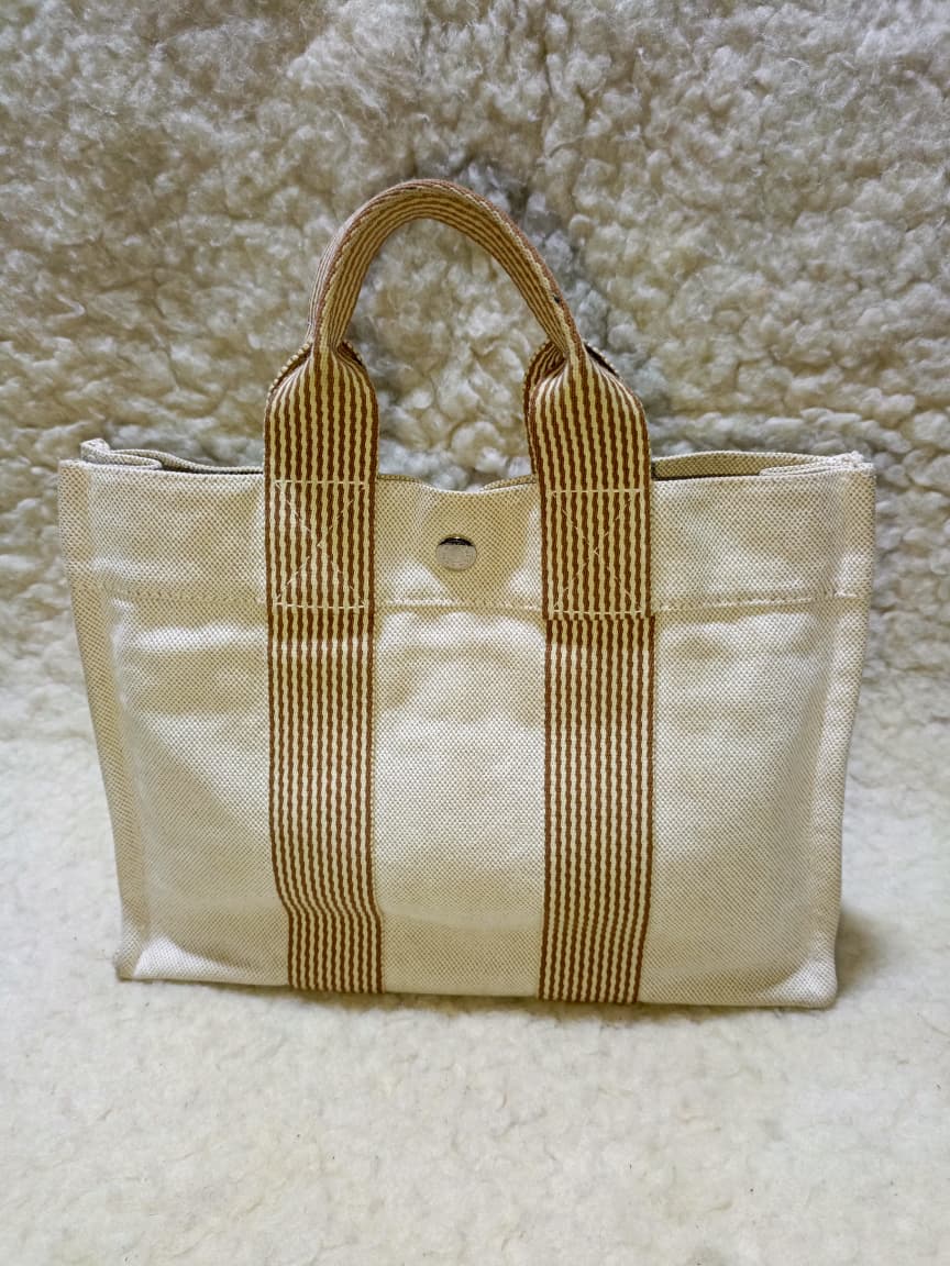 Hermès Fourre Tout PM – Beige Canvas Tote | | Pre-Loved