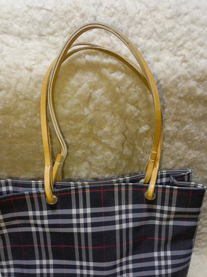 Burberry London Check Tote Bag with Leather Trim & Dust Bag | Pre-Loved