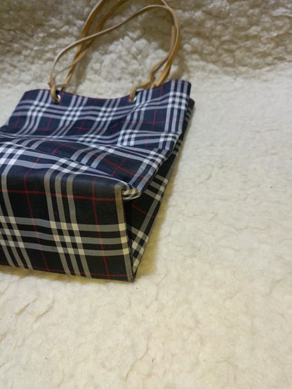 Burberry London Check Tote Bag with Leather Trim & Dust Bag | Pre-Loved