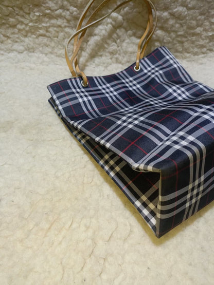 Burberry London Check Tote Bag with Leather Trim & Dust Bag | Pre-Loved