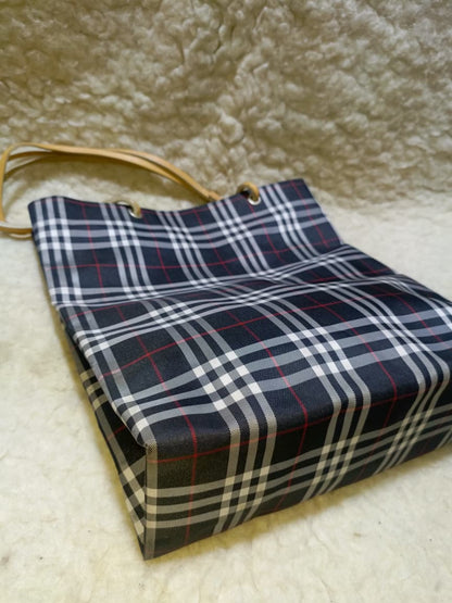 Burberry London Check Tote Bag with Leather Trim & Dust Bag | Pre-Loved