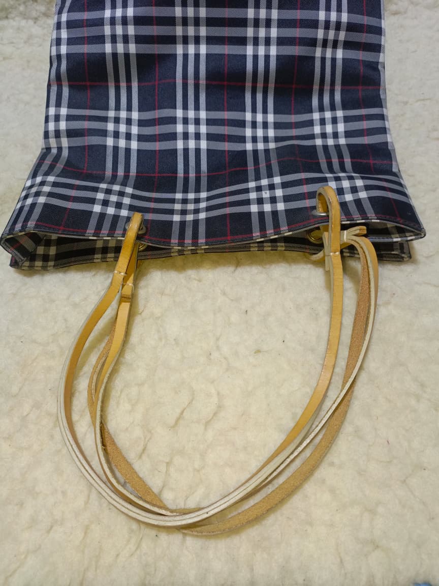 Burberry London Check Tote Bag with Leather Trim & Dust Bag | Pre-Loved