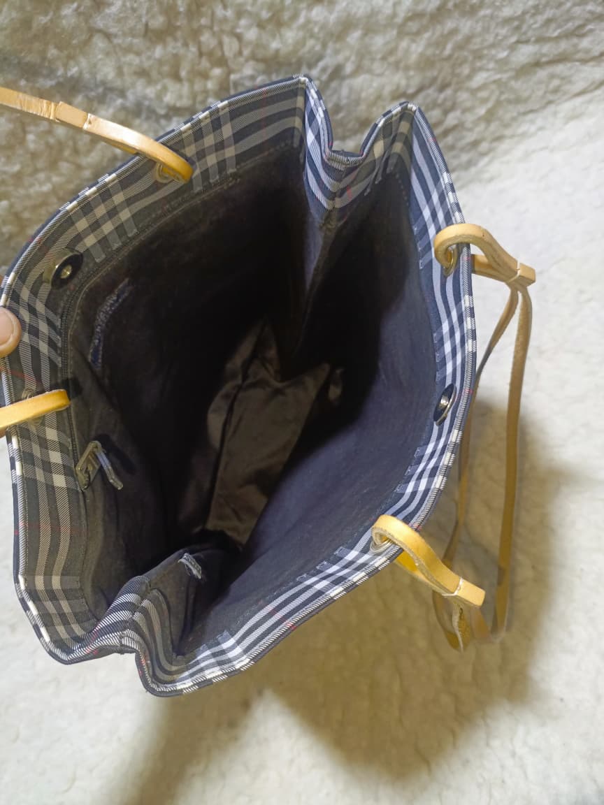 Burberry London Check Tote Bag with Leather Trim & Dust Bag | Pre-Loved