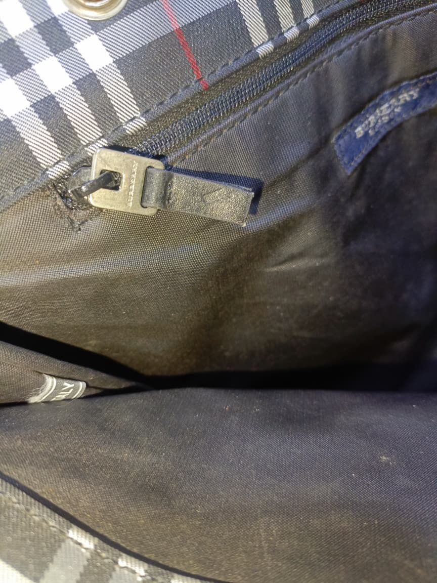 Burberry London Check Tote Bag with Leather Trim & Dust Bag | Pre-Loved