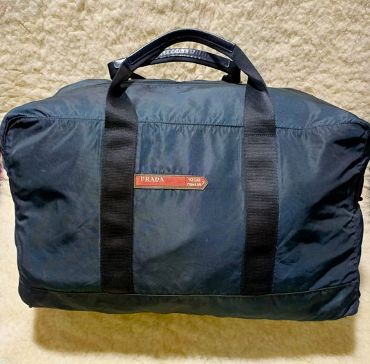 Prada Black Nylon Travel Duffle | Pre-Loved