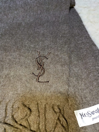 Authentic YSL Wool Scarf | Pre-Loved