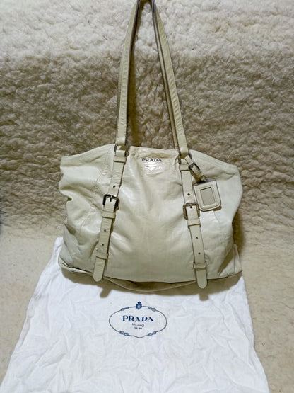 Prada Milano Tote Bag – Ivory | Pre-Loved
