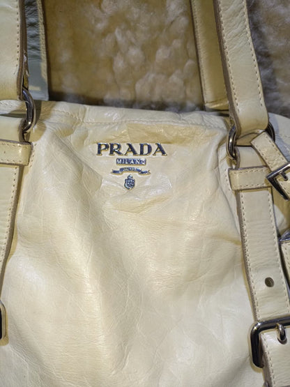 Prada Milano Tote Bag – Ivory | Pre-Loved