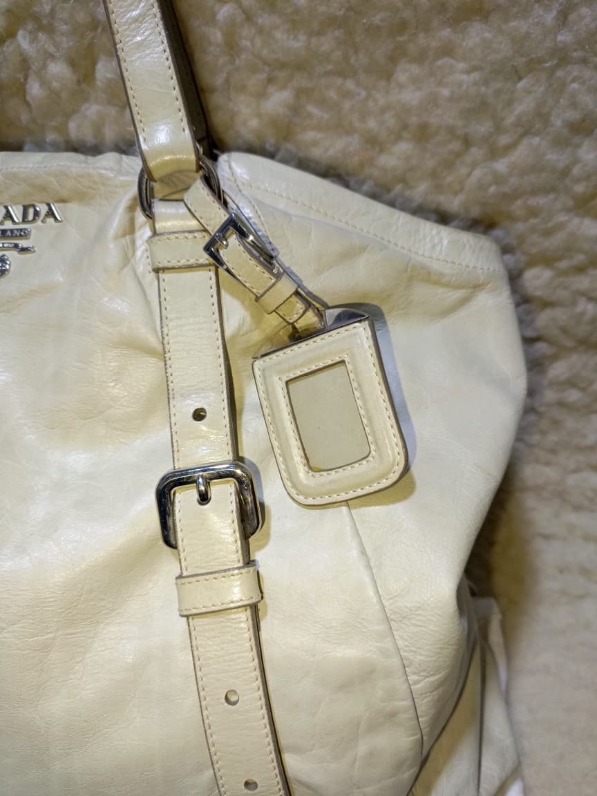Prada Milano Tote Bag – Ivory | Pre-Loved