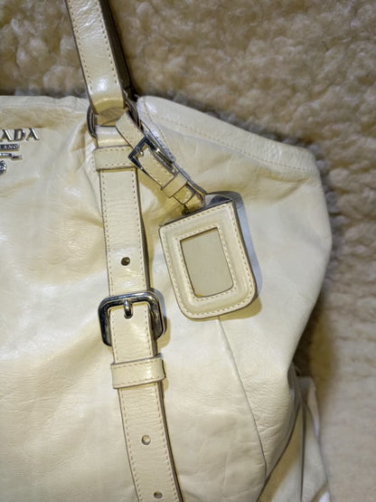 Prada Milano Tote Bag – Ivory | Pre-Loved