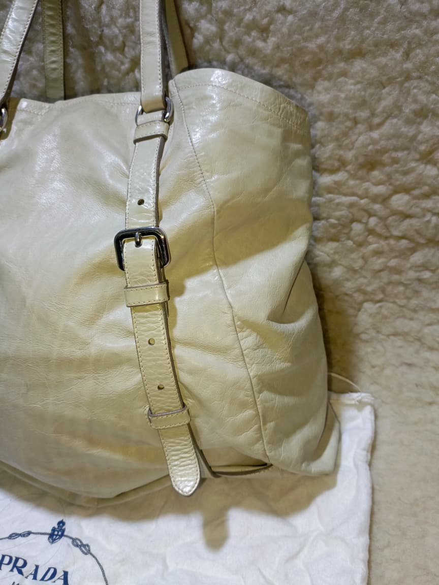 Prada Milano Tote Bag – Ivory | Pre-Loved