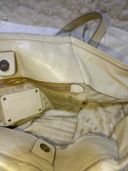 Prada Milano Tote Bag – Ivory | Pre-Loved