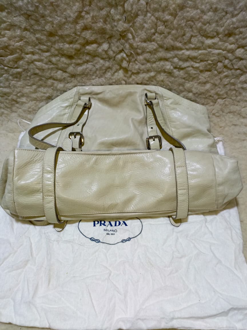 Prada Milano Tote Bag – Ivory | Pre-Loved