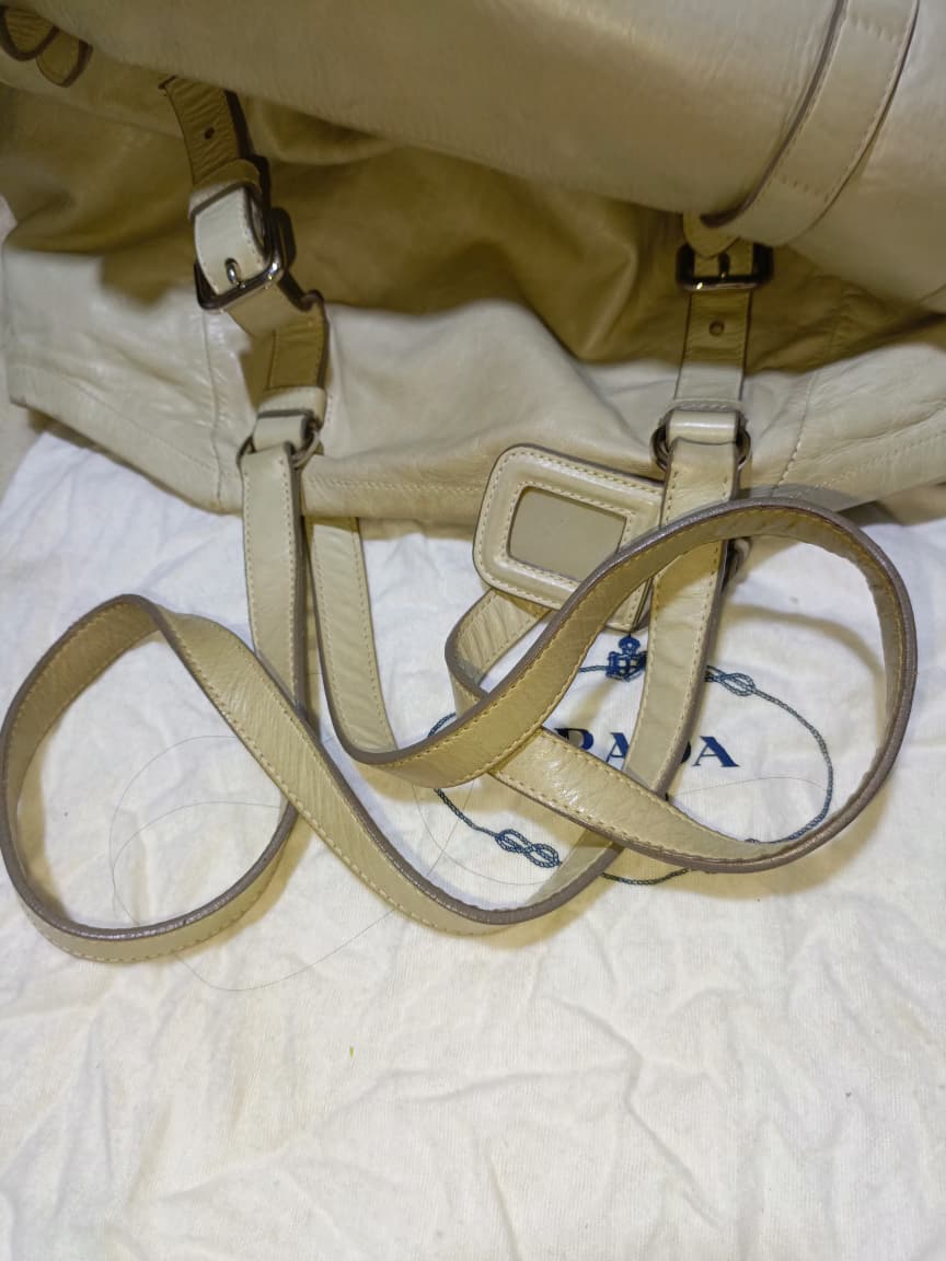 Prada Milano Tote Bag – Ivory | Pre-Loved