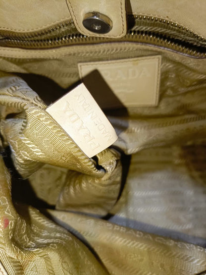 Prada Beige Shoulder Bag | Pre-Loved