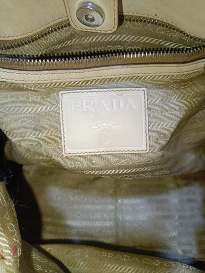 Prada Beige Shoulder Bag | Pre-Loved