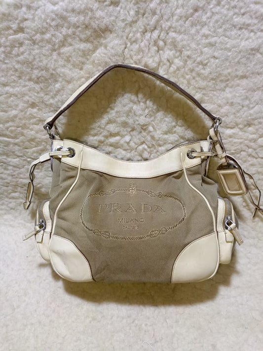 Prada Beige Shoulder Bag | Pre-Loved