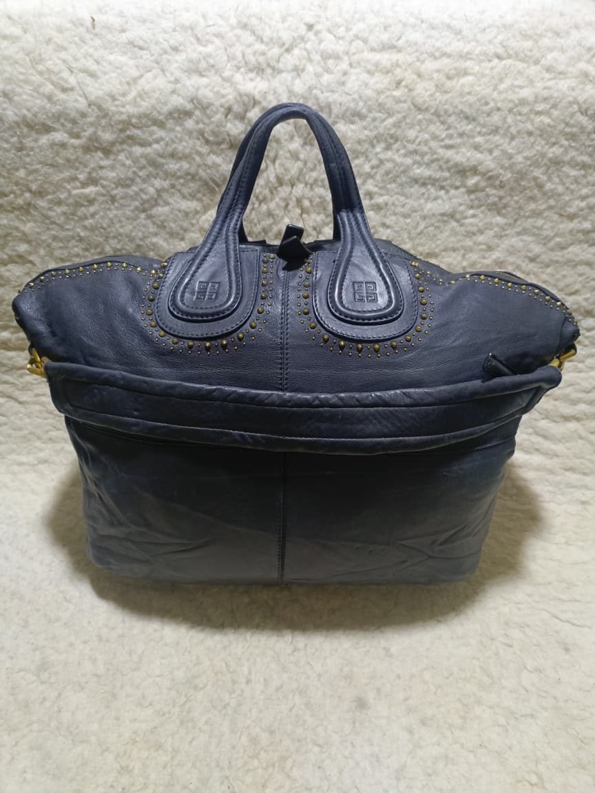 Givenchy Studded Leather in Dark Navy | Pre-Loved