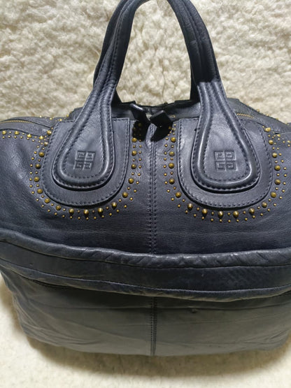 Givenchy Studded Leather in Dark Navy | Pre-Loved