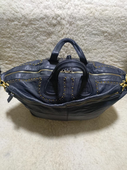 Givenchy Studded Leather in Dark Navy | Pre-Loved