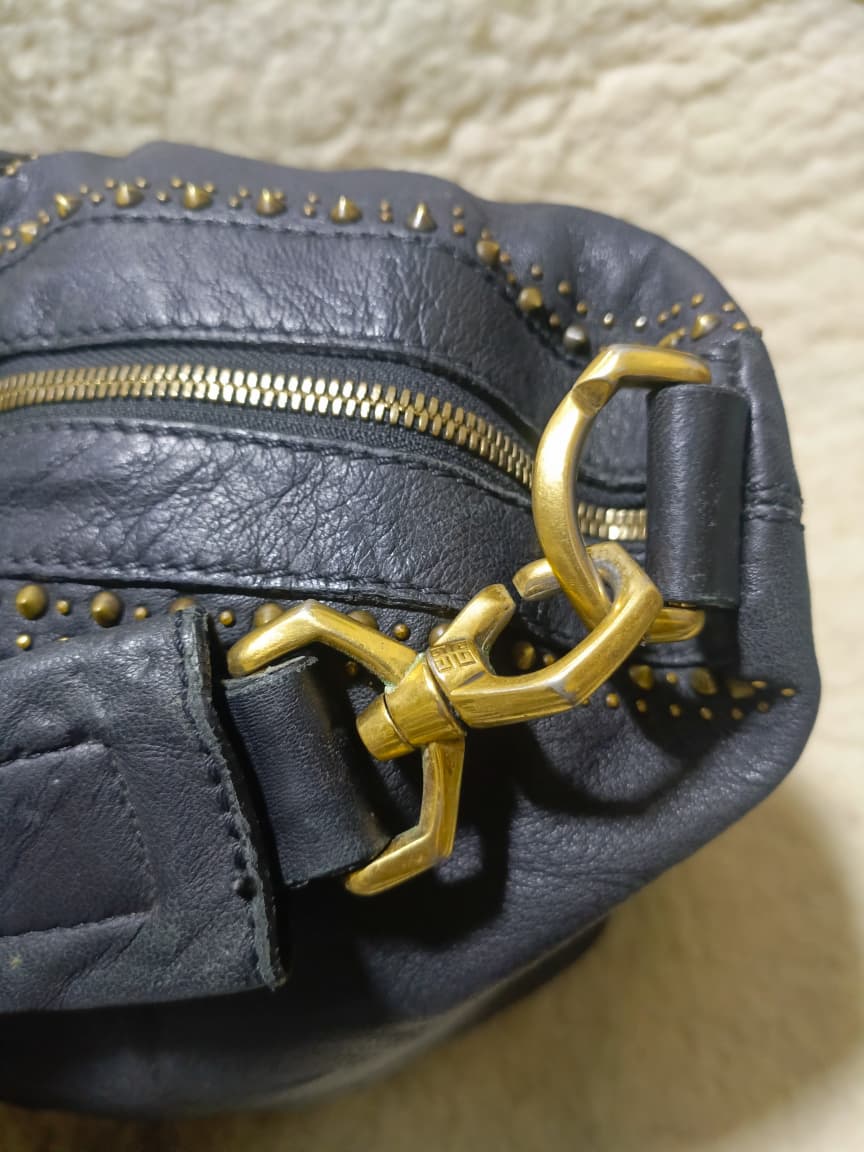 Givenchy Studded Leather in Dark Navy | Pre-Loved