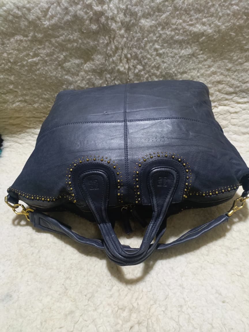Givenchy Studded Leather in Dark Navy | Pre-Loved