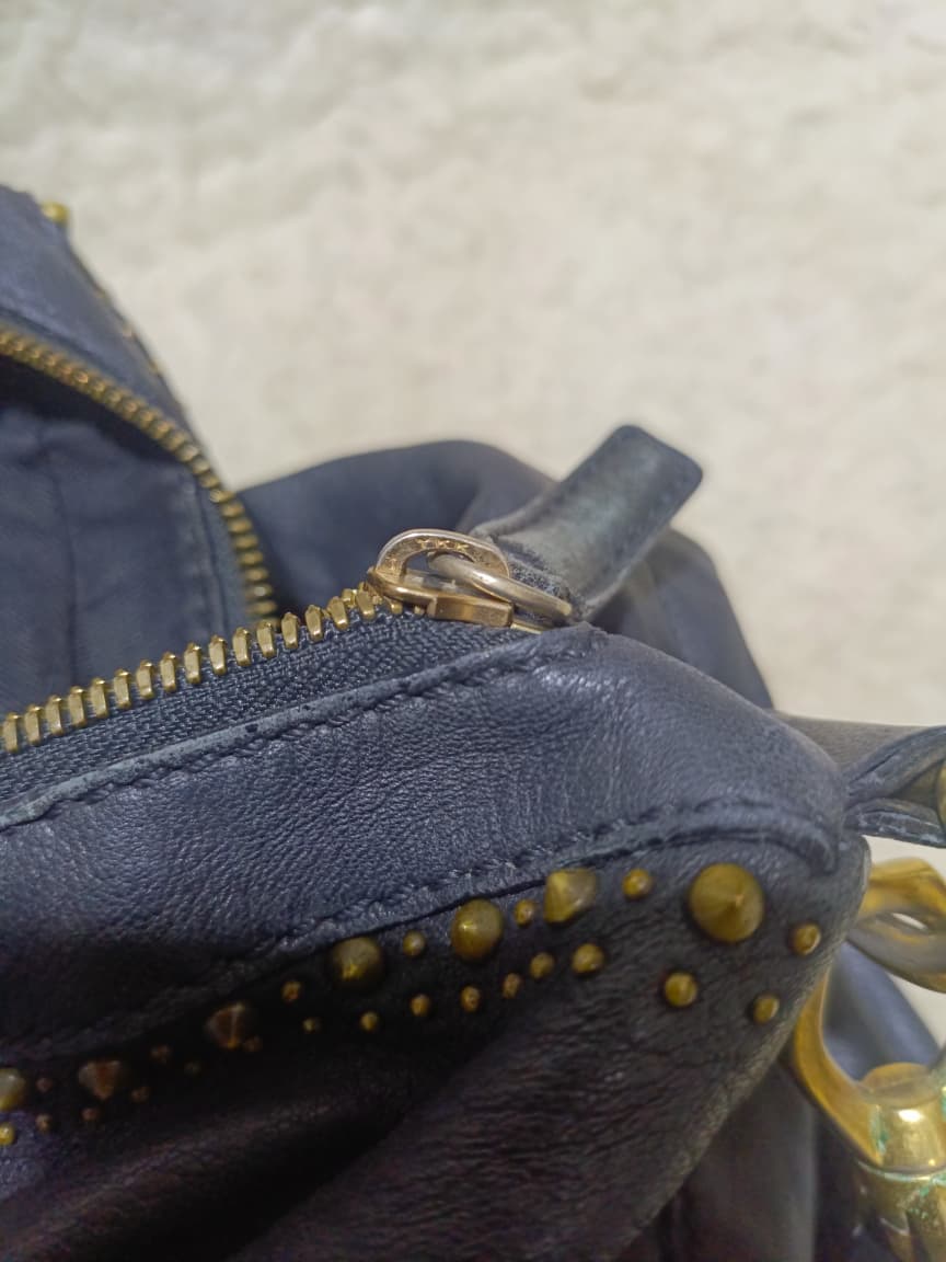 Givenchy Studded Leather in Dark Navy | Pre-Loved