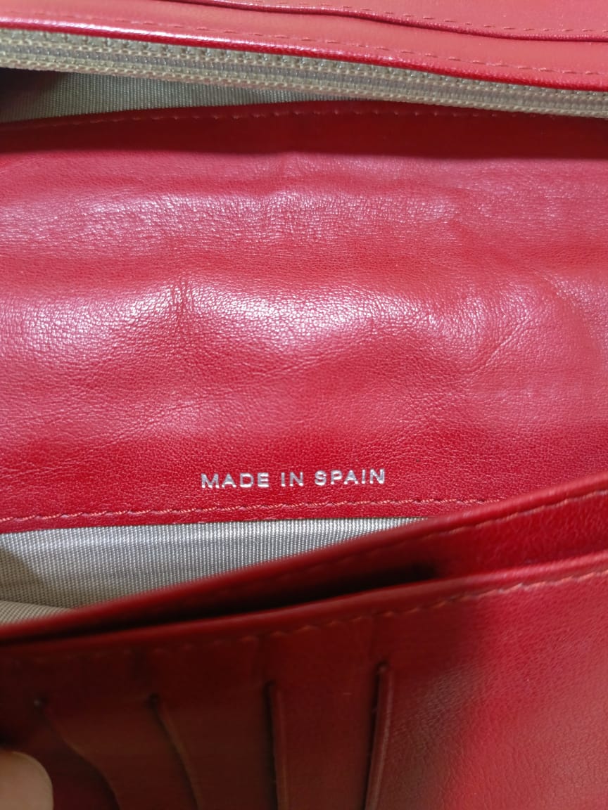 Chanel Red Quilted Patent Leather Long Wallet | Pre-Loved