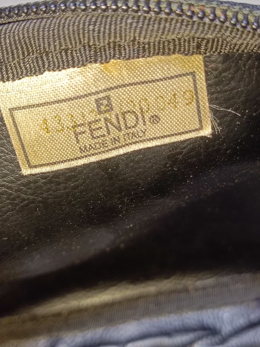 Fendi Vintage Check Pattern Mini Crossbody Pouch | Pre-Loved