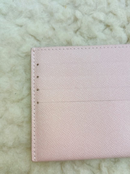 Louis Vuitton Pink Card Holder Wallet | Pre-Loved