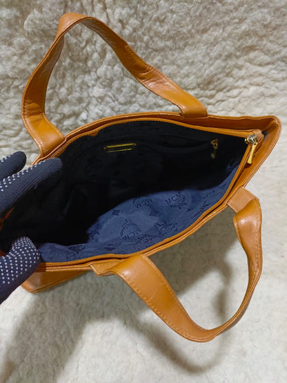 MCM  Nylon Tote Bag with Leather Trim | Pre-Loved
