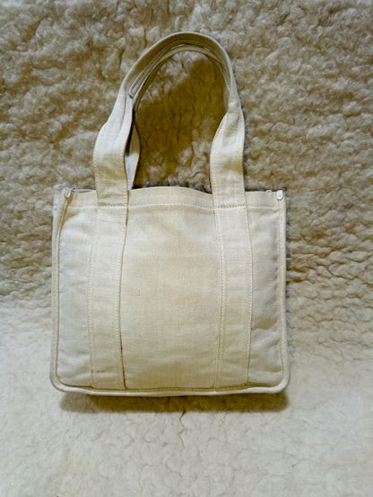 Prada Ivory Canvas Tote Bag | Pre-Loved