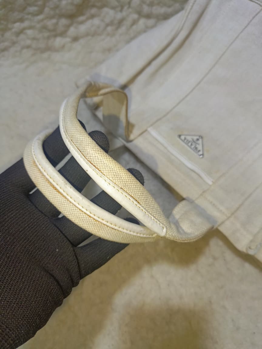 Prada Ivory Canvas Tote Bag | Pre-Loved