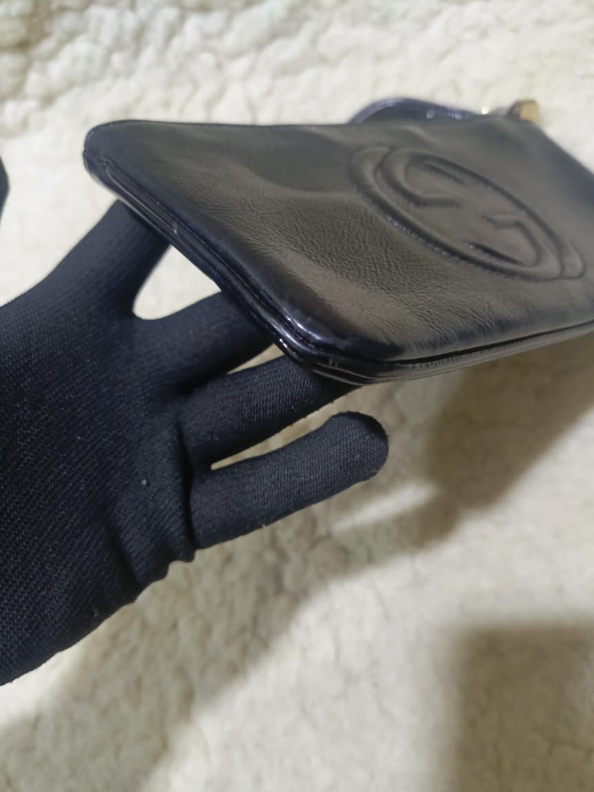 Gucci Black  Leather  Pouch | Pre-Loved