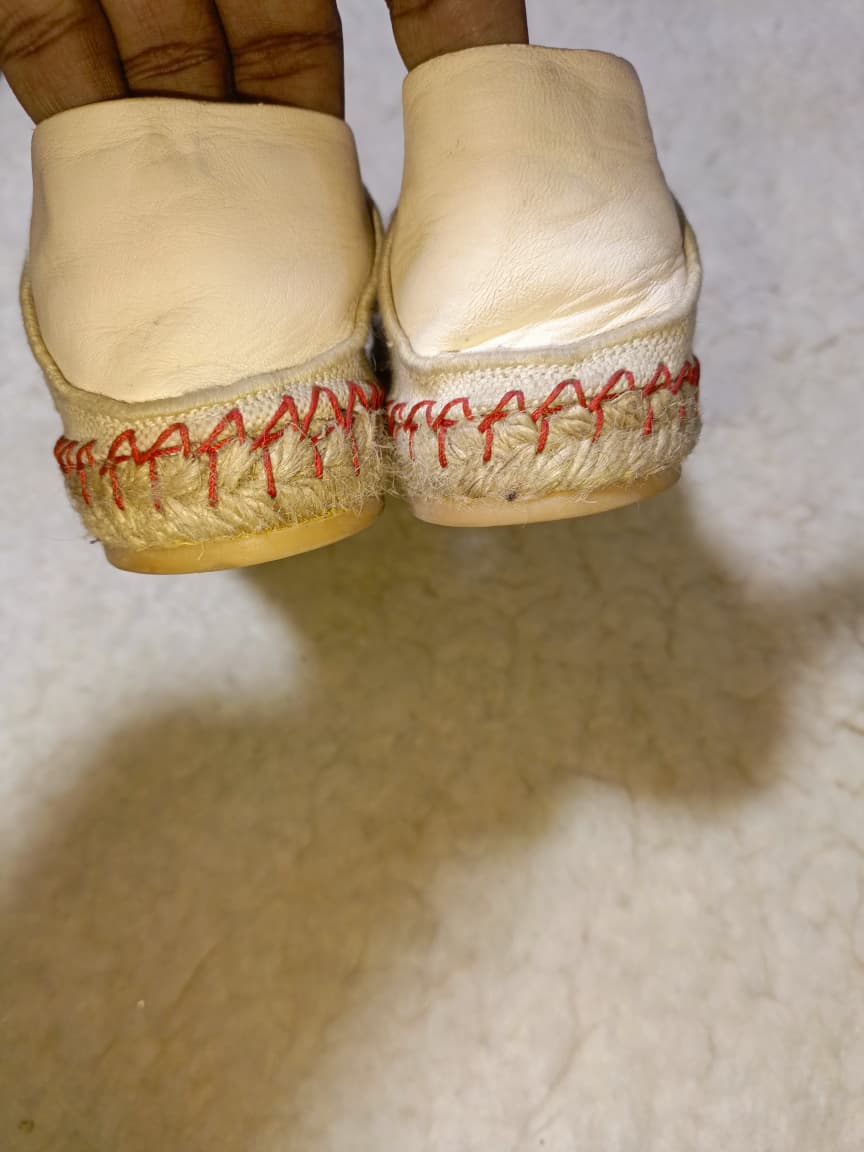 Valentino Flats with Red Logo Print – Size EU 39 | Pre-Loved