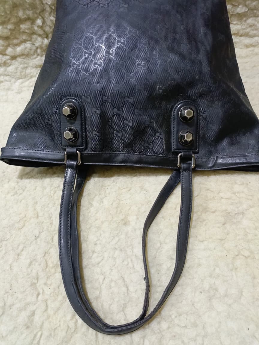 Gucci Black GG Canvas Tote Shoulder Bag | Pre-Loved