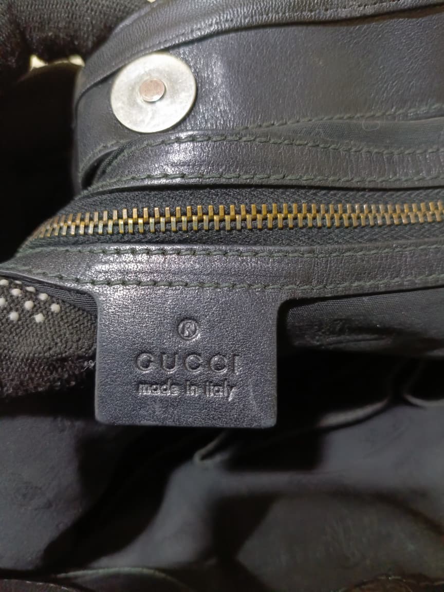 Gucci Black GG Canvas Tote Shoulder Bag | Pre-Loved