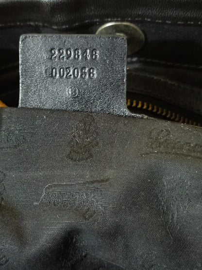 Gucci Black GG Canvas Tote Shoulder Bag | Pre-Loved