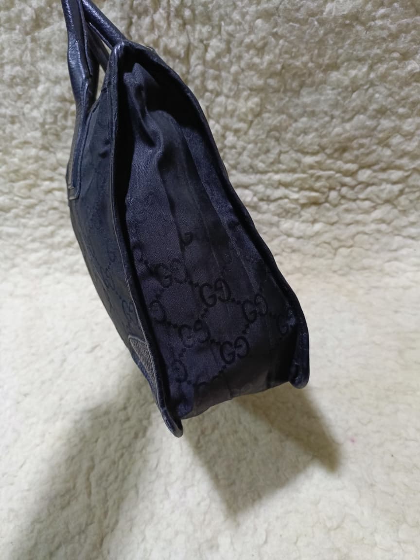 Gucci Black GG Canvas Shoulder Tote | Pre-Loved