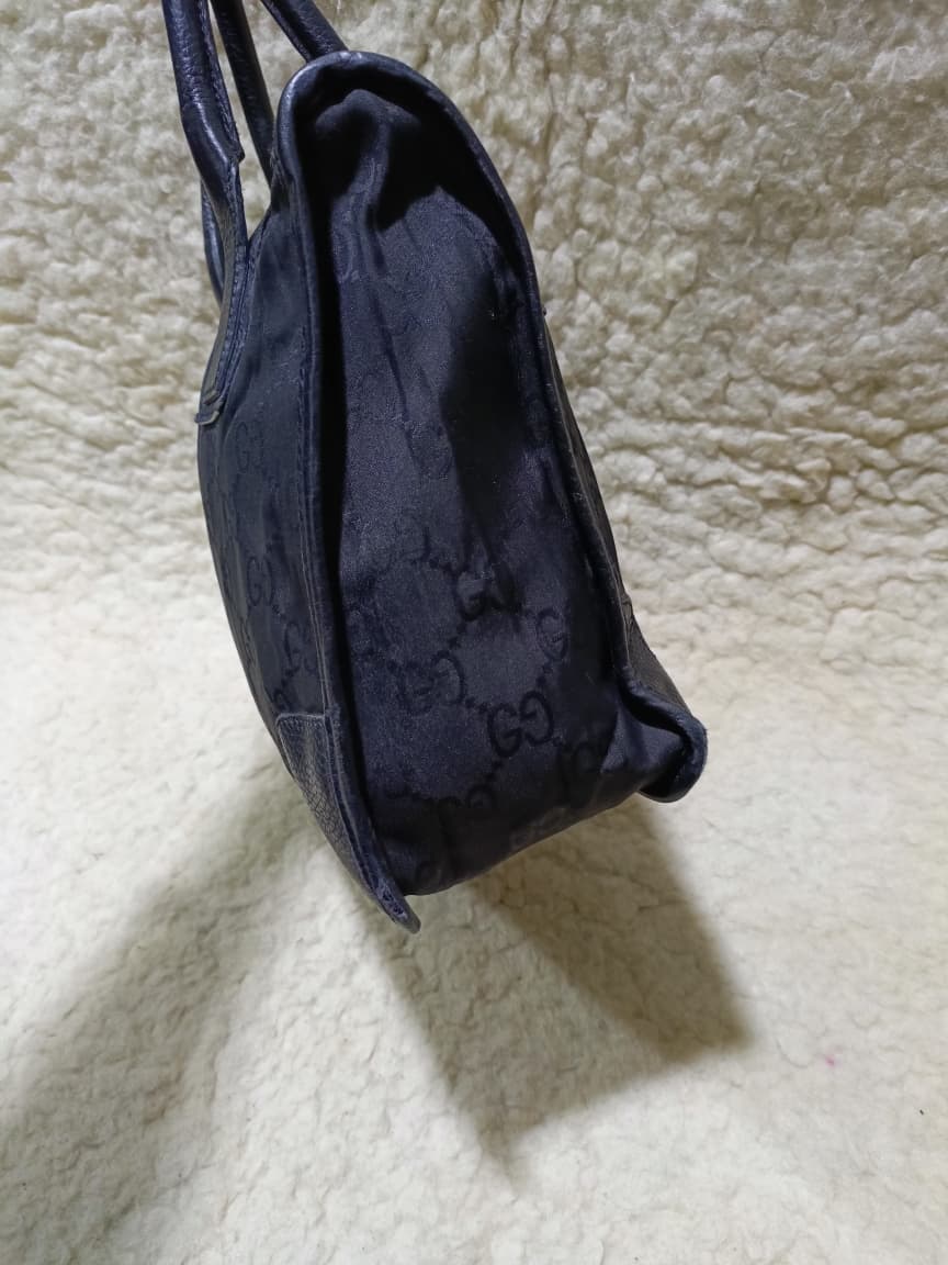 Gucci Black GG Canvas Shoulder Tote | Pre-Loved
