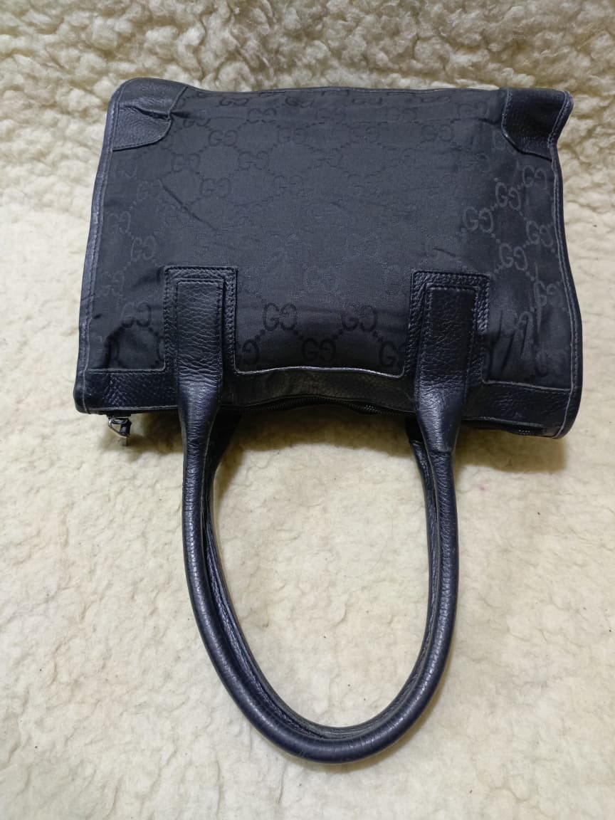 Gucci Black GG Canvas Shoulder Tote | Pre-Loved