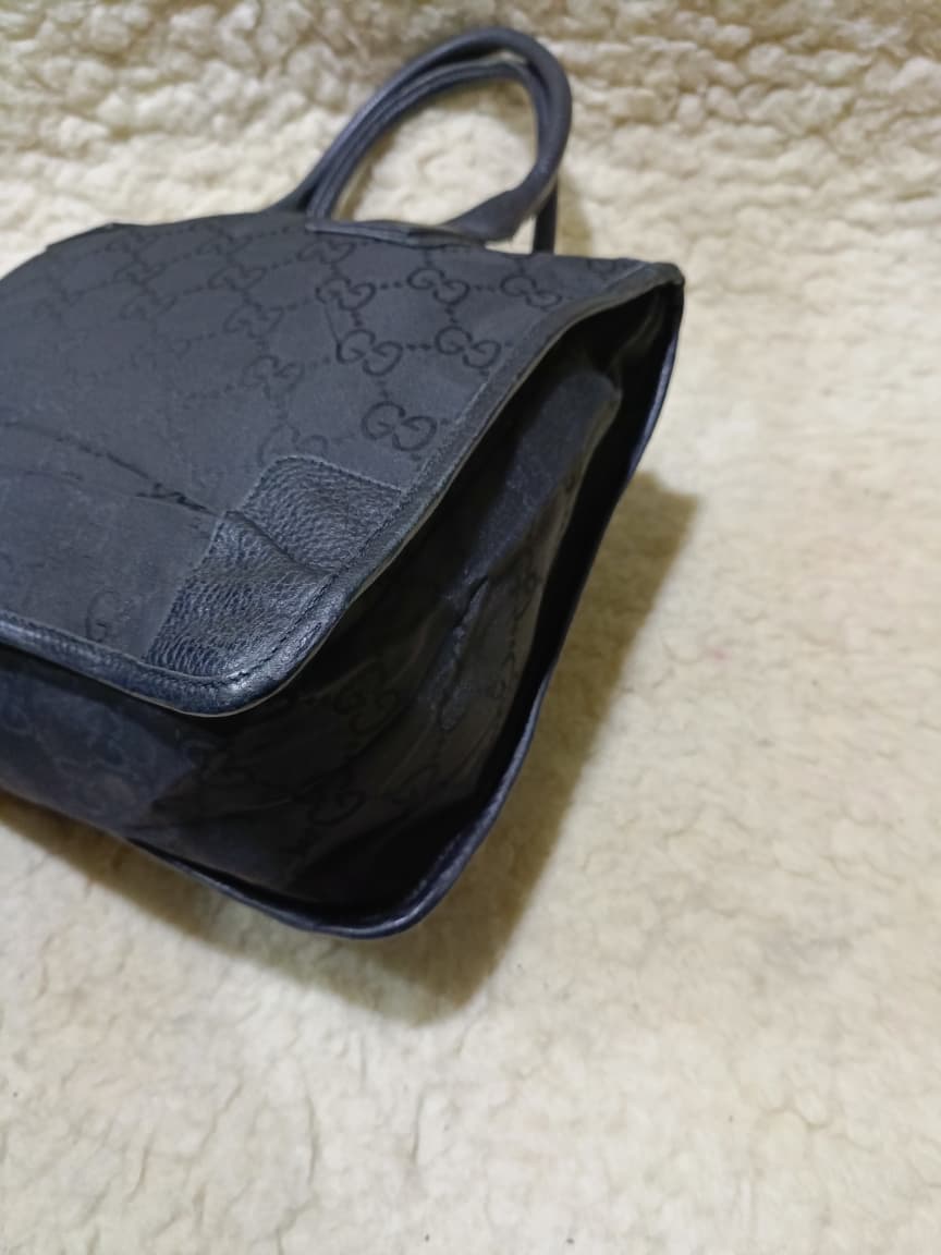 Gucci Black GG Canvas Shoulder Tote | Pre-Loved