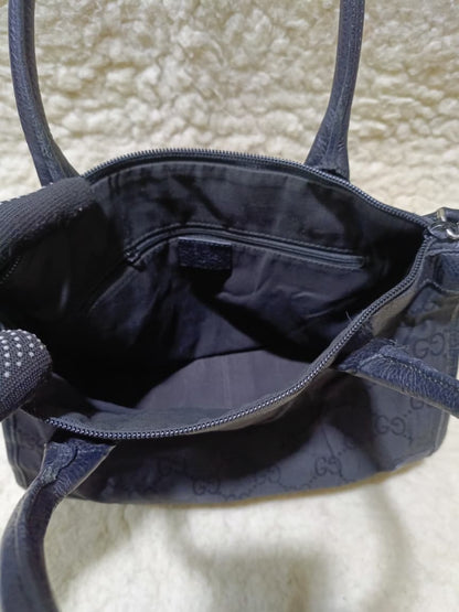 Gucci Black GG Canvas Shoulder Tote | Pre-Loved