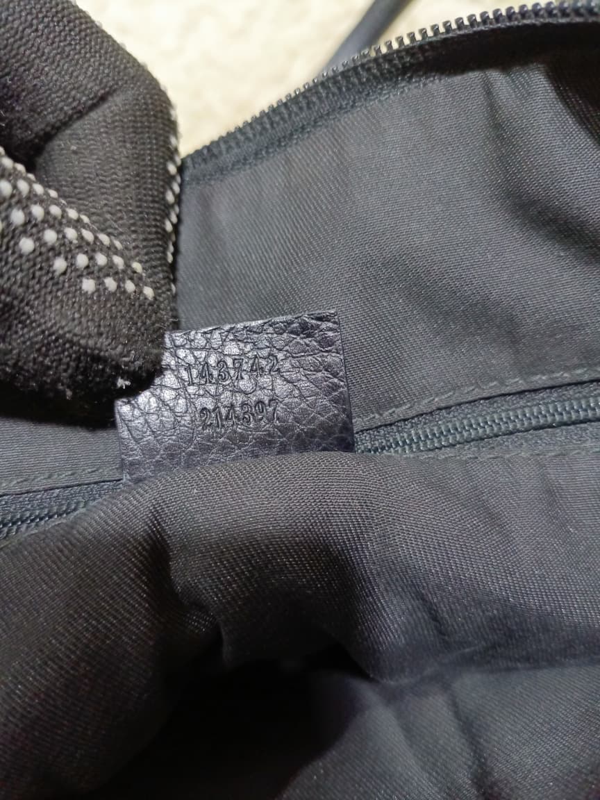 Gucci Black GG Canvas Shoulder Tote | Pre-Loved