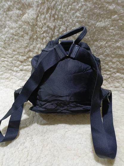 Prada Nylon Flap Backpack in Black | Pre-Loved