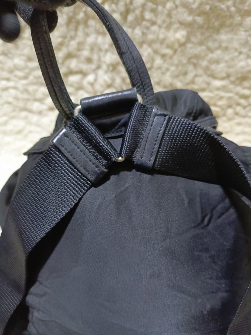 Prada Nylon Flap Backpack in Black | Pre-Loved