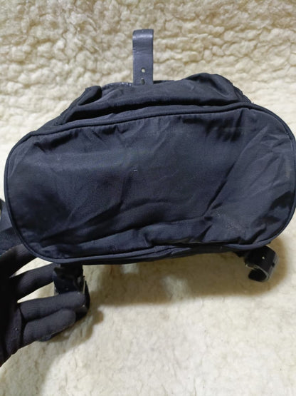Prada Nylon Flap Backpack in Black | Pre-Loved