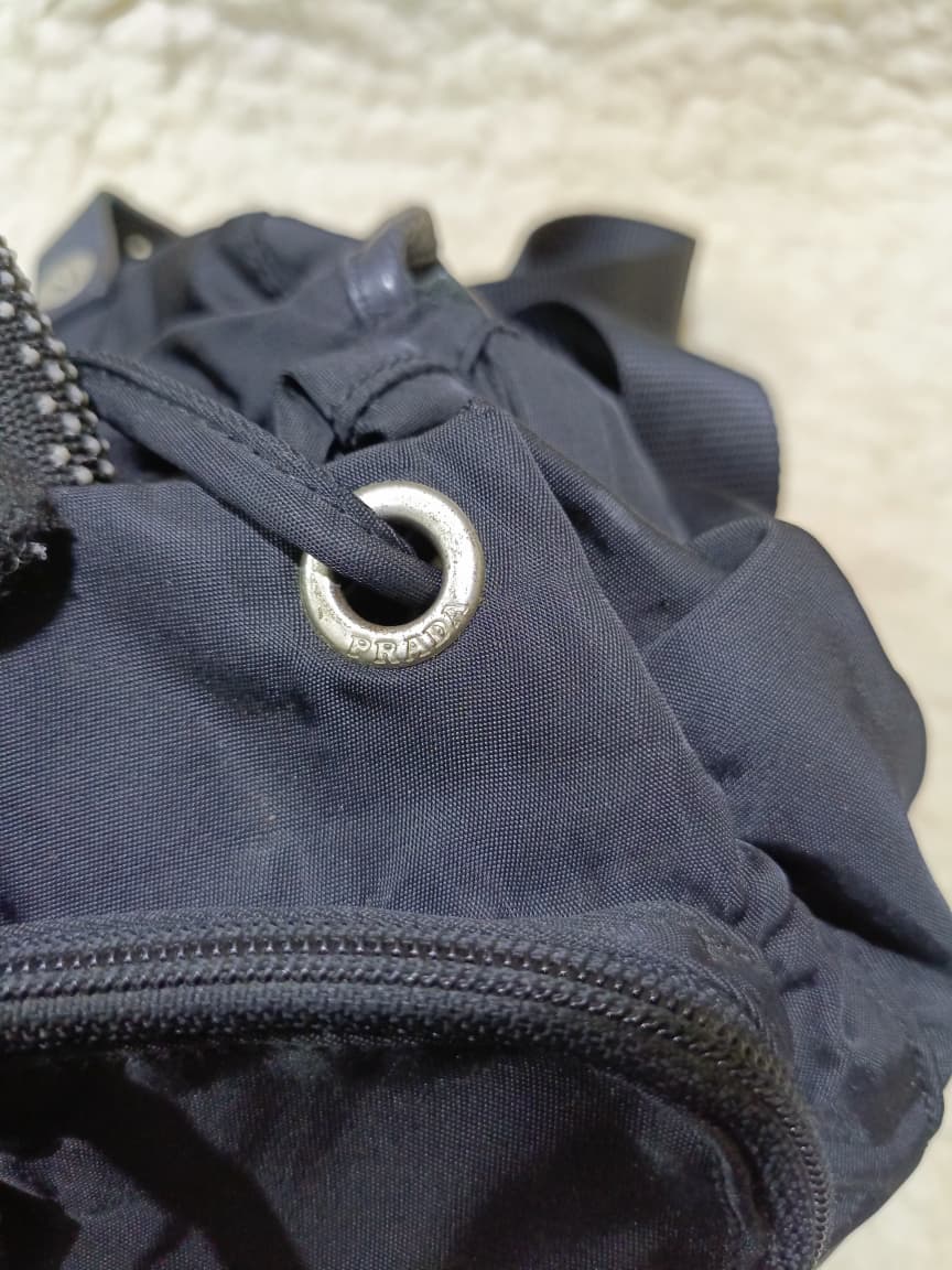 Prada Nylon Flap Backpack in Black | Pre-Loved